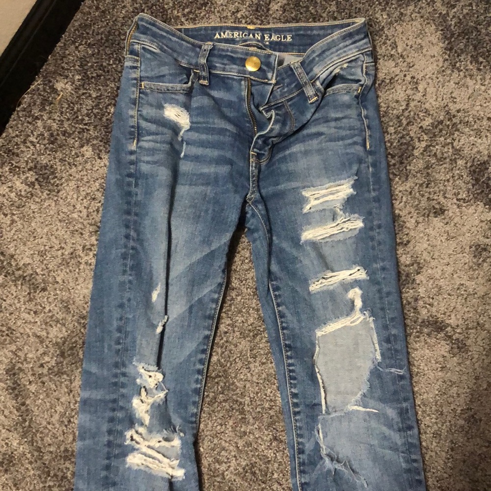great quality american eagle jeans size 0